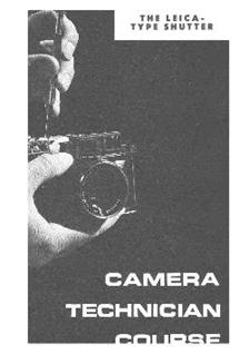 Leica M 1 manual. Camera Instructions.